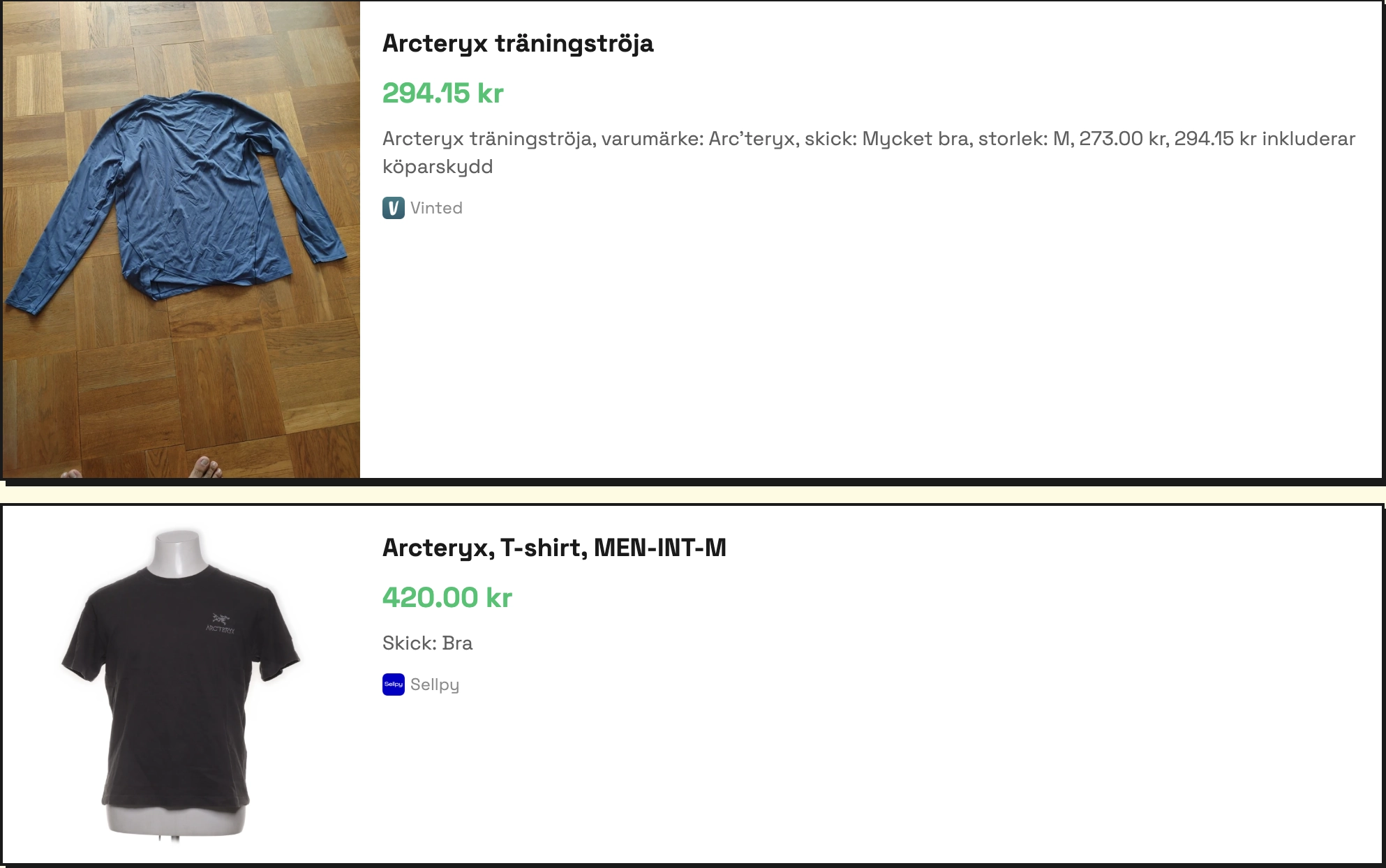 sökning med 'M'